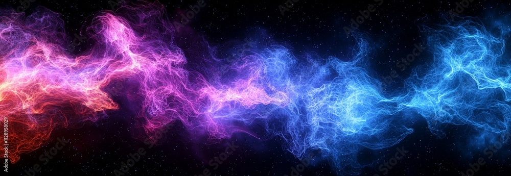Poster an abstract 3d image with a twisted shape, created as a contemporary illustration for background use