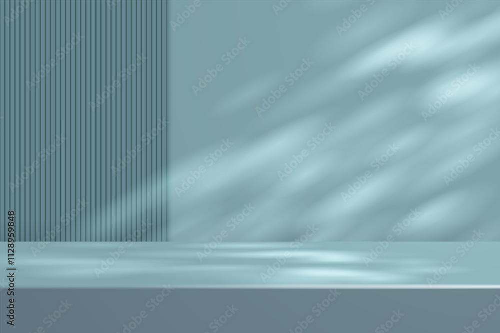 Poster empty studio base and light and shadow backgound. product display free vector.