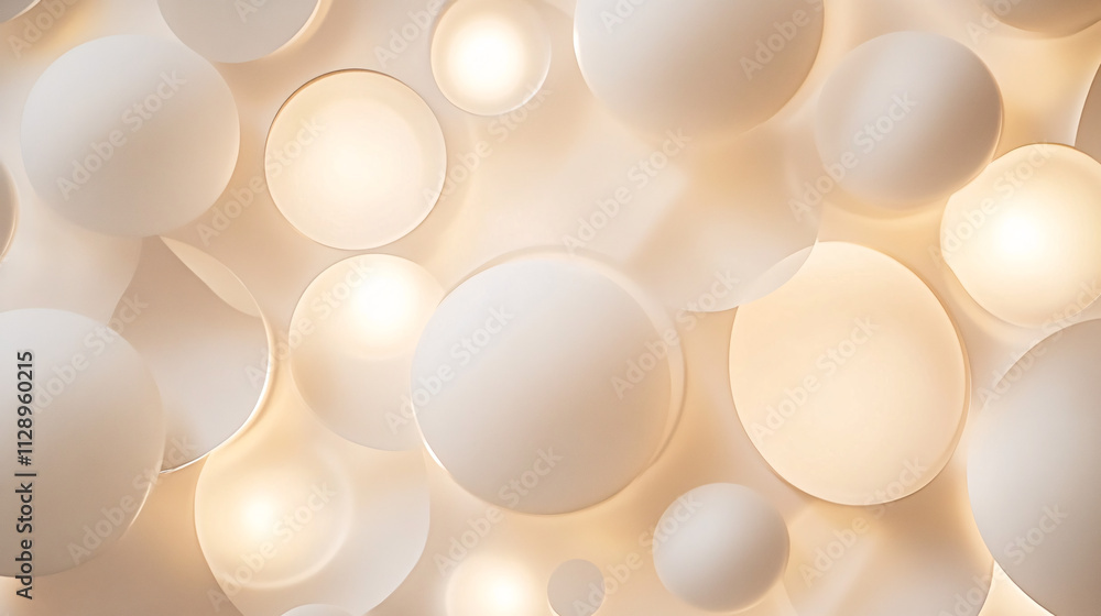 Aufkleber a background in white, beige, and slightly darker shades, creating a soft and harmonious gradient ef