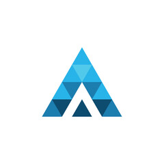 Fototapeta premium Letter A logo template vector illustration