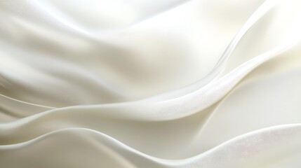 Obraz premium Soft Draped Cream Colored Fabric Waves