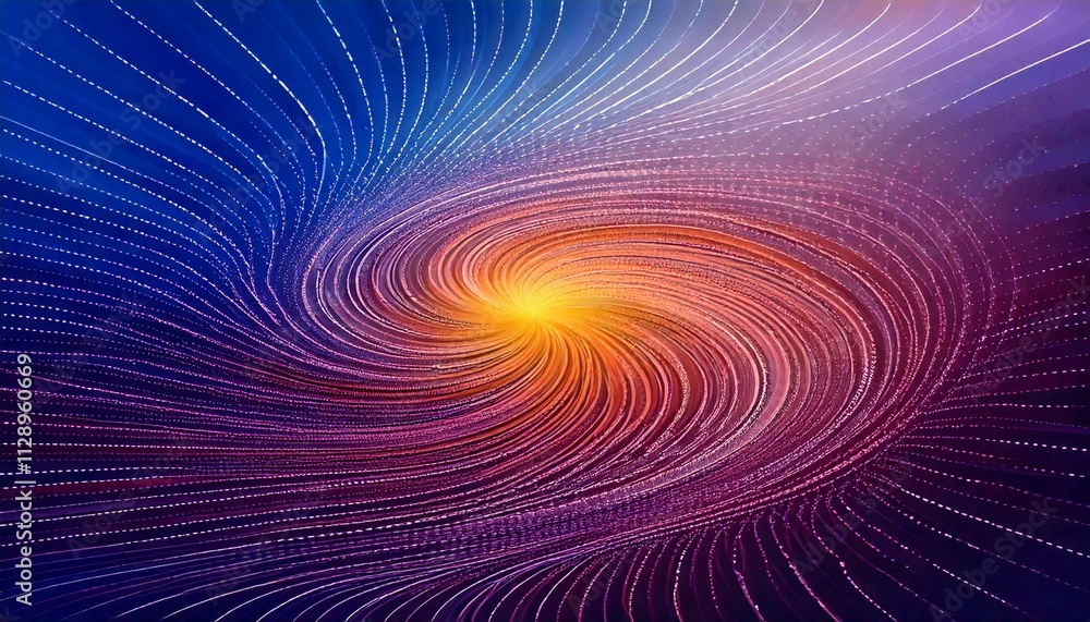 Canvas Prints fractal burst swirl background with vibrant color art design