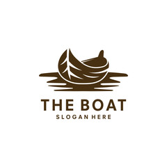 Boat logo design vector illustration