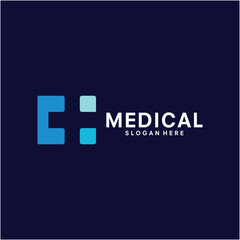 Medical logo design vector illustration