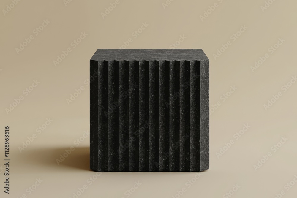 Poster a dark geometric background design with lines in an abstract 3d render.