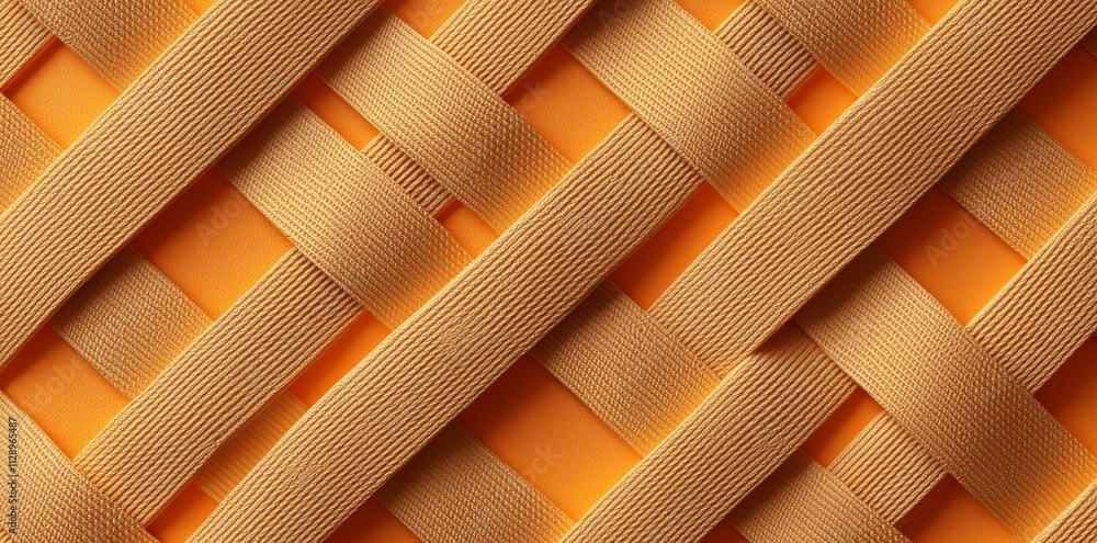 Poster an abstract 3d rendering showcasing a high-tech concept, set against a yellow background.