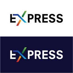 Fast Express logo design vector illustration