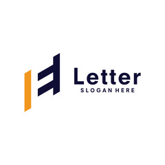 Letter E logo design vector illustration