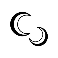 abstract symbol of the moon