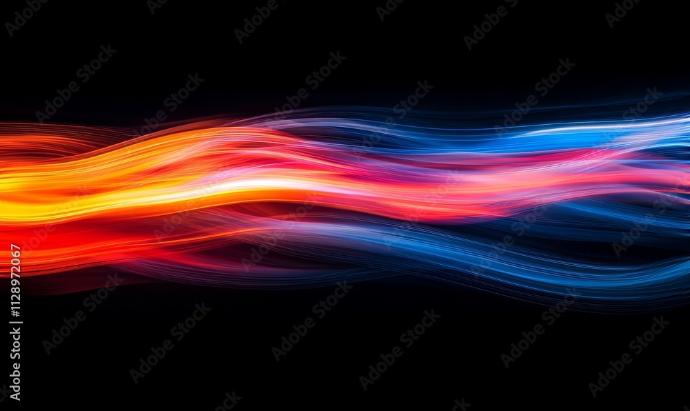 Poster a 3d render featuring a colorful abstract shape on a clean, minimalist background.