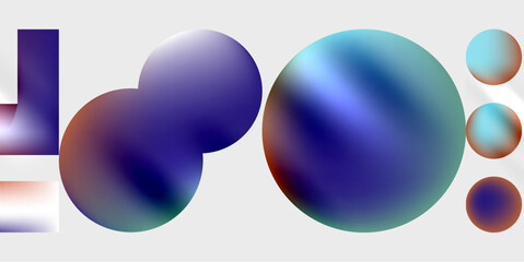 Circles and triangles modern art. Vector Illustration For Wallpaper, Banner, Background, Card, Book Illustration, landing page