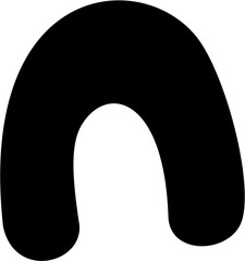 horseshoe magnet isolated on white