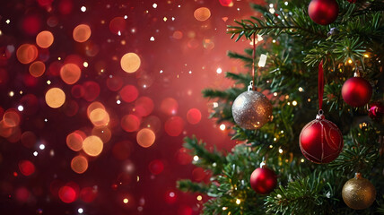 christmas tree decorations, ai generated