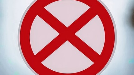 Obraz premium prohibited barrier Not Allowed Sign