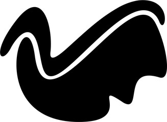 illustration of a silhouette of a dog