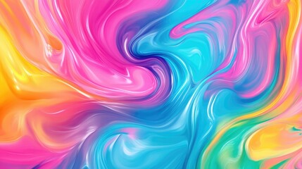 Liquid abstracts swirling in vibrant motion