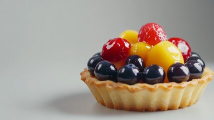French Fruit Tart With Copy Space 