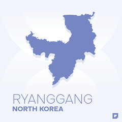Obraz premium Ryanggang vector map, Vector map of Ryanggang, editable eps, AI files, Vector illustration of Ryanggang vector map