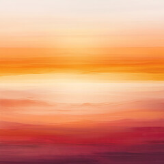 Fototapeta premium A dreamy canvas-inspired design of soft gradients merging warm sunset tones, creating a tranquil ambiance with 