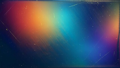 dust scratches overlay old film effect blue distressed faded glass with smeared dirt stains colorful rainbow lens flare design