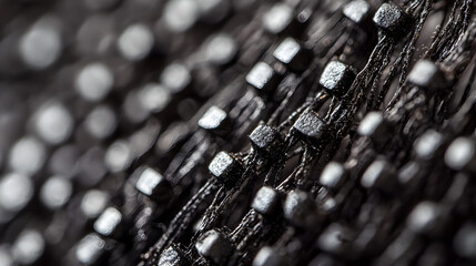 A close-up of textured salt-and-pepper hair highlighting each strand in vivid detail.