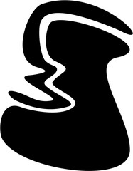 black silhouette of a person