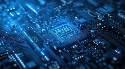 Light blue electronic technology background,