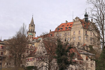 Blickm in die Altstadt von Sigmaringen auf der Schwäbischen Alb