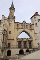 Fototapeta premium Blickm in die Altstadt von Sigmaringen auf der Schwäbischen Alb