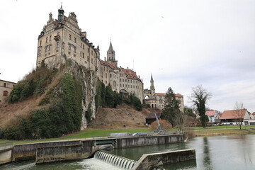 Blickm in die Altstadt von Sigmaringen auf der Schwäbischen Alb