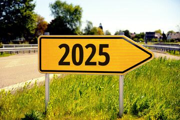 Straßenschild 2025