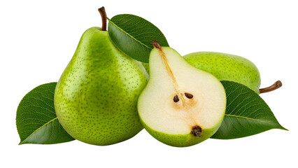 Juicy Green Pears: Freshly Harvested, Ripe and Ready to Eat, A Delicious and Healthy Treat