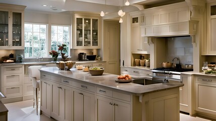 Small kitchen islands, small cabinets, modern, tiny, luxury, separated cooking areas.
