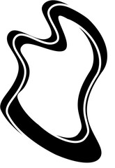 illustration of a black sign