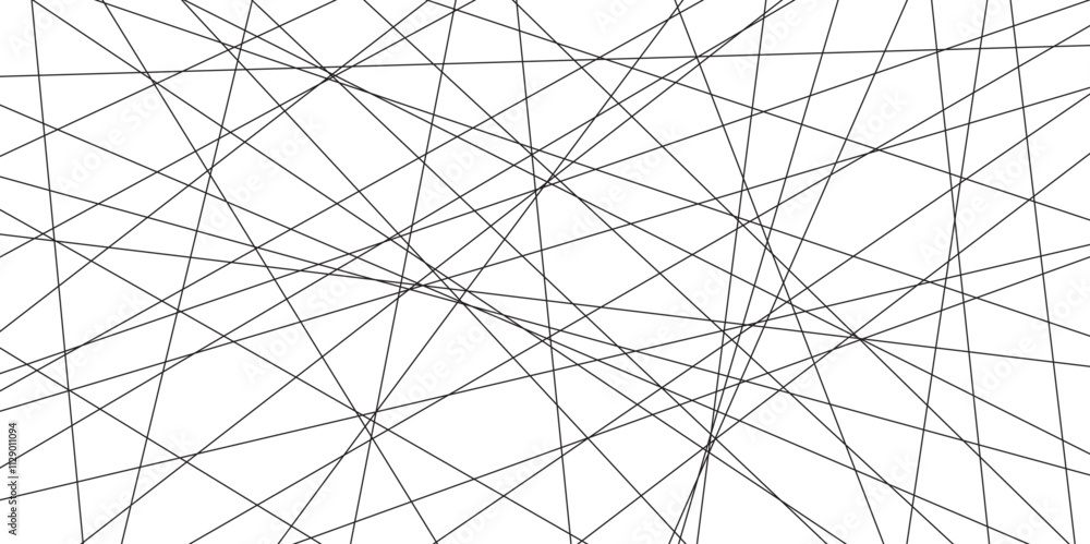 Leinwandbilder Abstract black lines with white background. Creative and geometric shape with luxury pattern and paper texture design. abstract background with stripes for website design Technology background.	