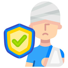 Wound Flat Color Icon