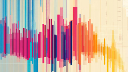 Obraz premium A chart with rising bars highlights consistent market expansion.