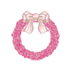 pink bow and ribbon