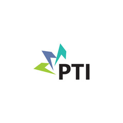 PTI letter logo design on white background. Creative  modern PTI letter logo design. Vector design.