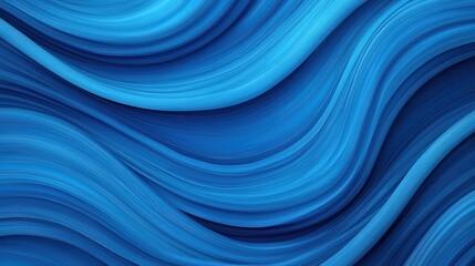 Fototapeta premium Abstract Blue Waves Design with Smooth Flowing Textures and Patterns