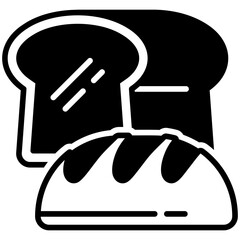 Bread Black Fill icon