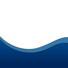 Naklejka premium Gradient Footer Wave