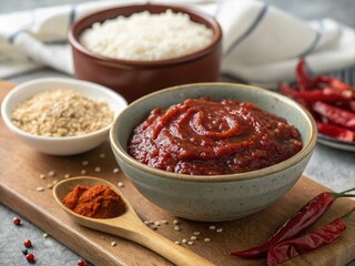 Gochujang: The Essence of Korean Cuisine - Fermented Spicy Sauce with Coarse Rice, Soybean Paste, and Red Chili for Authentic Flavor Experiences in Cooking and Dishes