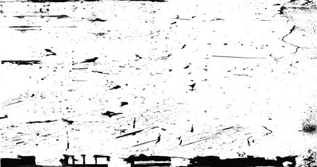 Distressed black texture. Dark grainy texture on white background. Black dirty, grain, scratch, grungy background for your design. Grunge texture. Vector illustration.