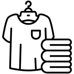 T Shirt Line icon