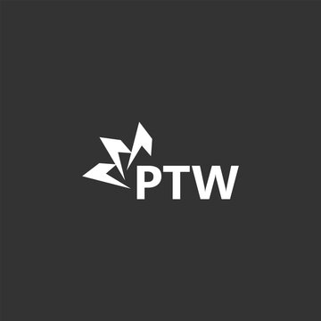PTW letter logo design on white background. Creative  modern PTW letter logo design. Vector design.