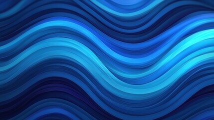 Fototapeta premium Abstract Waves in Shades of Blue for Digital Backgrounds and Designs