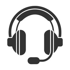 Headset Illustration in Clean Vector Style