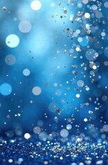Blurred bokeh light background, Christmas and New Year holidays background