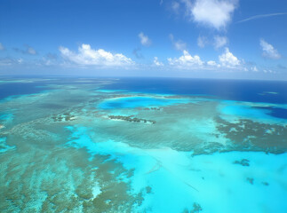 Obraz premium Stunning Aerial View of Tropical Islands